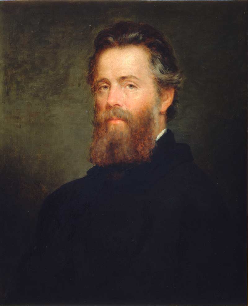 Retrato de Melville por Joseph Oriel Eaton, óleo sobre lienzo, 1870